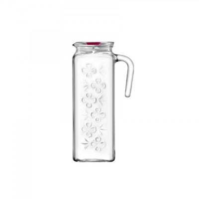 Set 6 Carafe sticla 1,2L cu capac LAV Bloom BLO120