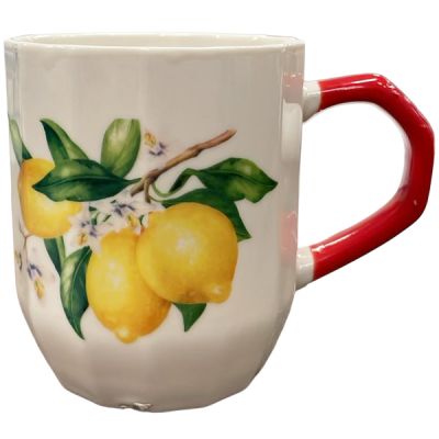 Set 6 Cesti Cafea Ceramica Decor Lamaie 400ml 115-10 CNN52105