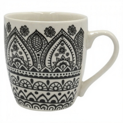 Set 6 Cesti Cafea Ceramica Model Traditional Negru 220ml DNC64874