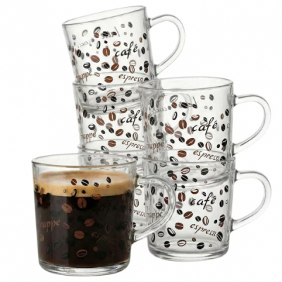 Set 6 Cesti Mici Espresso Sticla Borosilicata 100ml Wei A16315 DNC67631