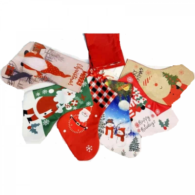 Set 6 Ciorapi Textil Craciun DIV.Modele SD-00659 WEI DNC65264