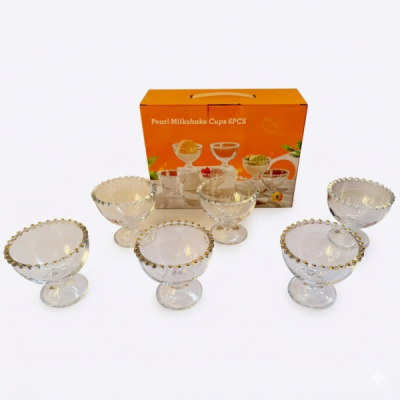 Set 6 Cupe Inghetata Sticla 200ml Wei A16489 DNC68090