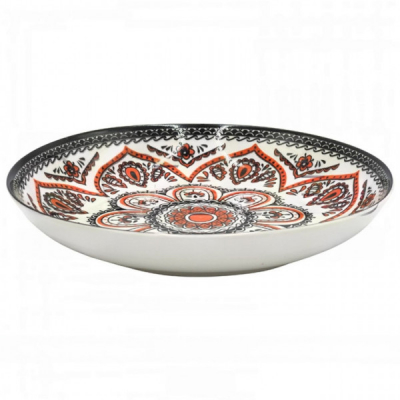 Set 6 Farfurii Adanci Ceramica Model Traditional 21cm DNC64746