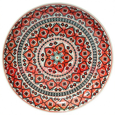 Set 6 Farfurii Adanci Ceramica Model Traditional Nou 21cm DNC65690