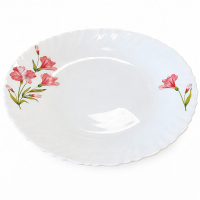 Set 6 Farfurii Adanci din Opal Alb Model Marina Peach 23cm CNN52724