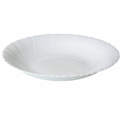 Set 6 Farfurii Adanci Mici din Opal Alb 24cm Grunberg LHSP240