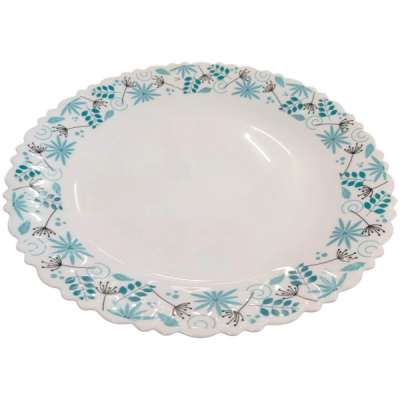 Set 6 Farfurii Adanci Opal Alb Model Stardust 23cm CNN50165