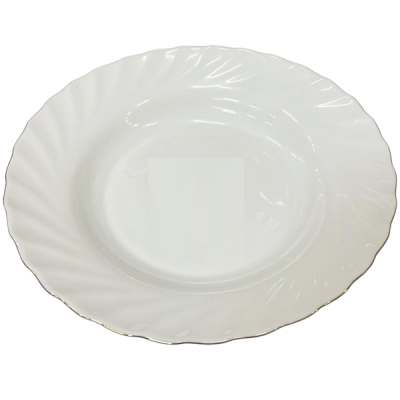 Set 6 Farfurii Adanci Opal Model Margine Aurie 23cm MGAT225 CNN51639