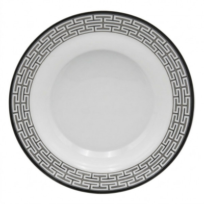 Set 6 Farfurii Adanci Opal Zahara Grey 24cm DNC68445