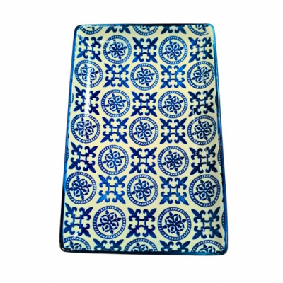 Set 6 Farfurii Ceramice Dreptunghiulare 20x13x2cm B6K12 Cok Zaguan CNN53139