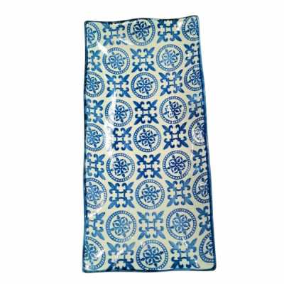 Set 6 Farfurii Ceramice Dreptunghiulare 23x11x2.5cm B6K12 Cok Zaguan CNN53137