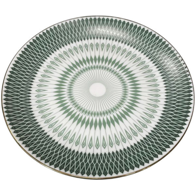 Set 6 Farfurii Desert Opal Decor Verde Auriu Mirage 19.5cm GRM195 DNC64031 CNN