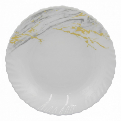 Set 6 Farfurii Desert Opal Gold Marble 19cm DNC63097