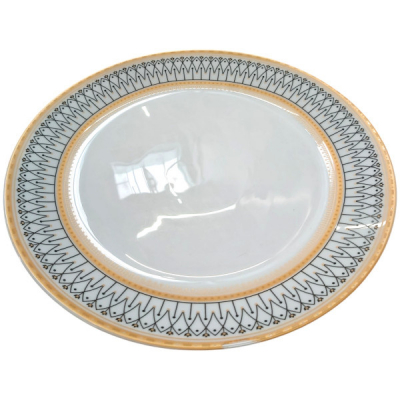 Set 6 Farfurii Intinse Mari Opal Alb Model Elinor 26cm CNN47248