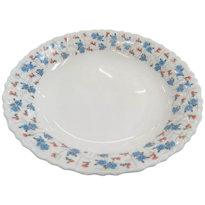 Set 6 Farfurii Intinse Opal Alb Model Clover 26cm CNN50169