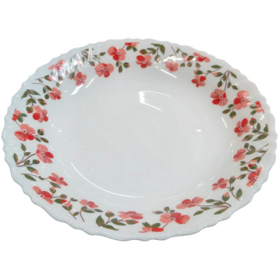 Set 6 Farfurii Intinse Opal Alb Model Samara 26cm CNN50170