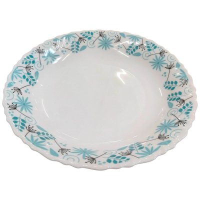 Set 6 Farfurii Intinse Opal Alb Model Stardust 26cm CNN50168