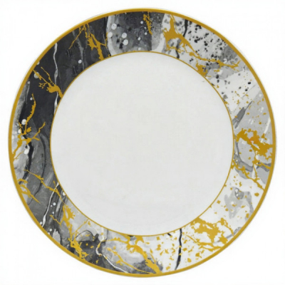 Set 6 Farfurii Intinse Opal Model Majestic Night 27cm DNC65441