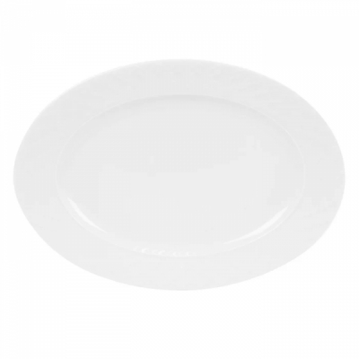Set 6 Platouri ovale Opal Clasic Alb 35cm DNC63967