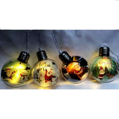 Set 6 Globuri Luminoase Brad 8cm DIV.Modele SD-00142 WEI DNC54301