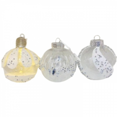 Set 6 Globuri Luminoase Brad 8cm DIV.Modele SD-00328 WEI DNC59965