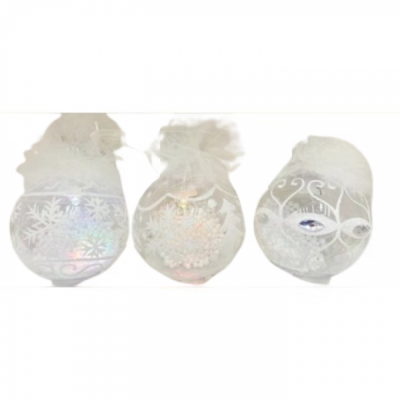 Set 6 Globuri Luminoase Brad 8cm DIV.Modele SD-00328 WEI DNC59965