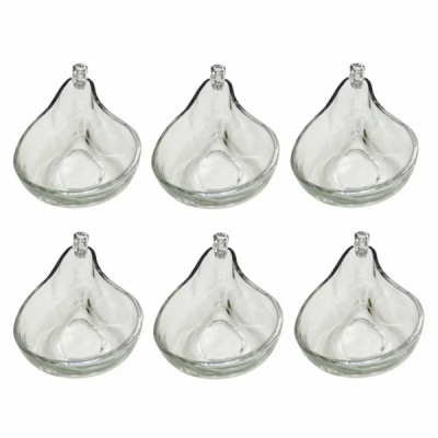Set 6 Mini Boluri sticla forma Para 165ml 15x10x4.5cm Kaveh BL7162GCL CNN40447