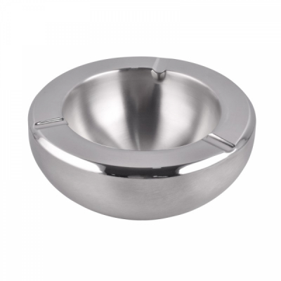 Set 6 Scrumiere rotunde Inox pereti dubli 14cm Grunberg IAT11