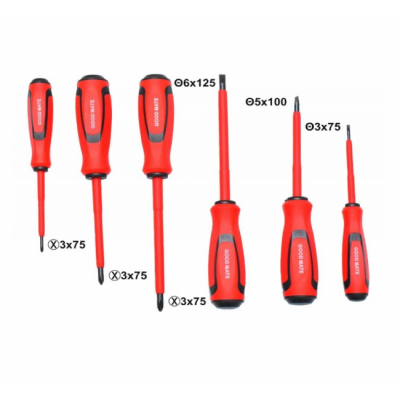 Set 6 Surubelnite de Electrician Izolate NO-7669  17F042 XXM