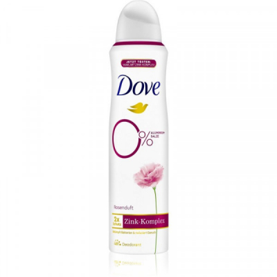 Set 6 x Spray Deodorant DOVE Zink ROSE Fara aluminiu 6x150ml 6xDNC60112