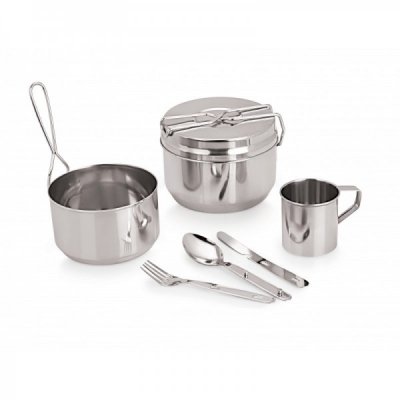 Set 7 Piese inox pentru picnic si camping Grunberg IGR3081