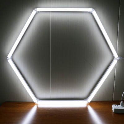 Set 8 Hexagoane LED Honeycomb 280W 6500K Alb Rece Tuburi 568mm DL72F46X8