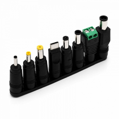 Set 8 Mufe Adaptoare Alimentare DC Universale Laptop + Adaptor USB-C 12C045 XXM