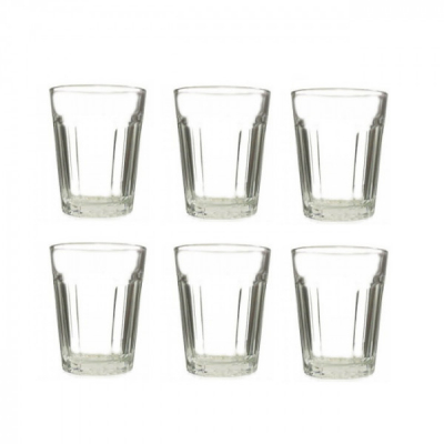 Set 96 Pahare Mici pentru Shot-uri Sticla Clara 45ml Madalina 56018 DNC
