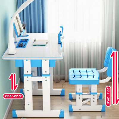 Set Birou si Scaun Copii 3-15Ani Reglabil Lampa LED Jolly Kids KT0043B