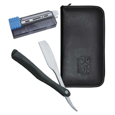 Set Brici pliabil pentru tuns si ras cu 20 lame si Etui R7K13