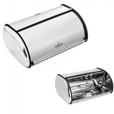 Set Cutie Paine Inox si 3 Recipiente Depozitare Bohmann BH7231