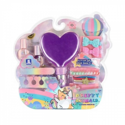 Set de Machiaj si Accesorii cu Sclipici pentru Fetite Pretty Animals ZR-06C CWT