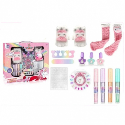 Set de machiaj si accesorii unghii Hello Winter pentru copii ZR-20B CWT