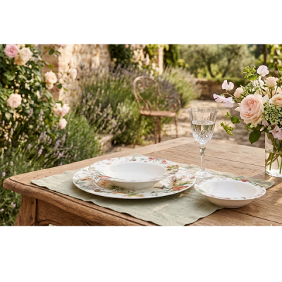 Set de Masa 12 Persoane 2x18 36 Piese Portelan Fin Flori 2xDS183TR JGR