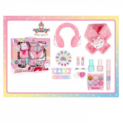 Set Hello Winter pentru copii machiaj si manichiura unghii ZR-20A CWT