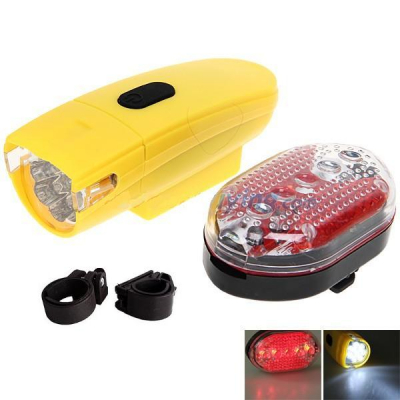 Set Lanterna LED si Stop Rosu Semnalizare Bicicleta KK830