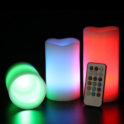 Set Lumanari Iluminate, cu Telecomanda