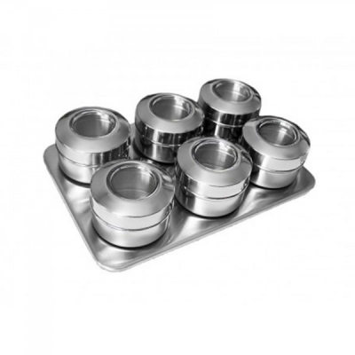 Set magnetic pentru condimente 7 piese Rainstahl BG RSSR870306
