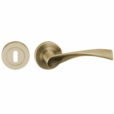 Set manere Milano cu rozeta cheie inclusa bras antique Yale MNR2796