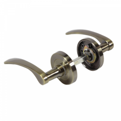 Set manere Napoli cu rozeta Aluminiu antique bras Yale 54mm MNR8046