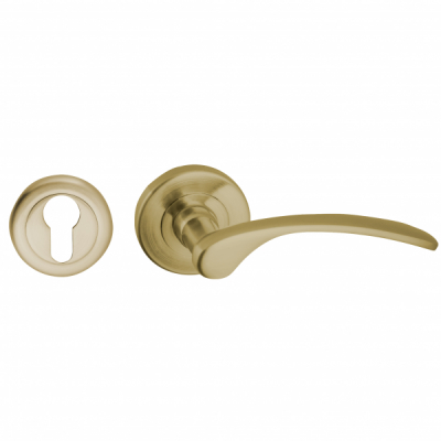 Set manere Napoli cu rozeta cilindru inclusa bras antique Yale MNR3707