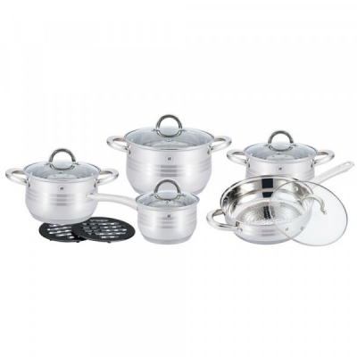 Set Oale din Inox cu Capac 12 piese Herenthal HT1242