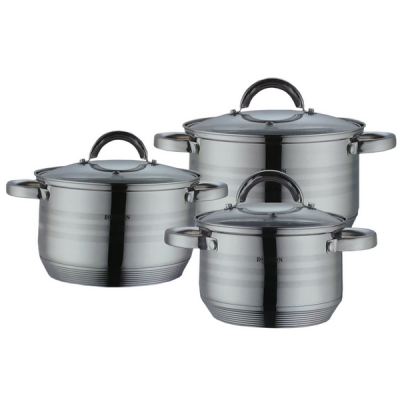 Set oale din inox cu capac 6 piese Bohmann BH0926