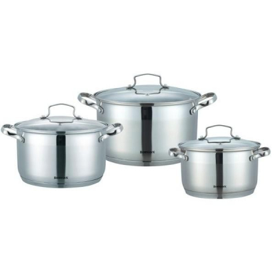 Set oale din inox cu capac 6 piese Bohmann BH1906